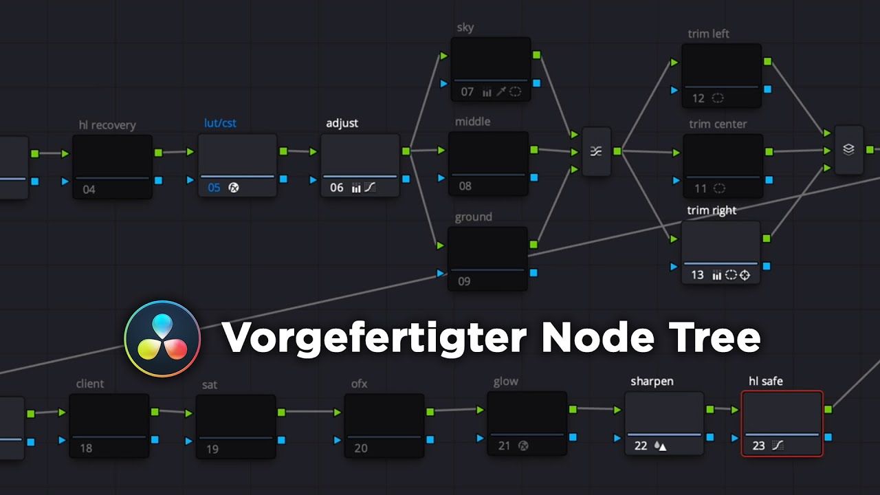 DaVinci uses nodes for VFX