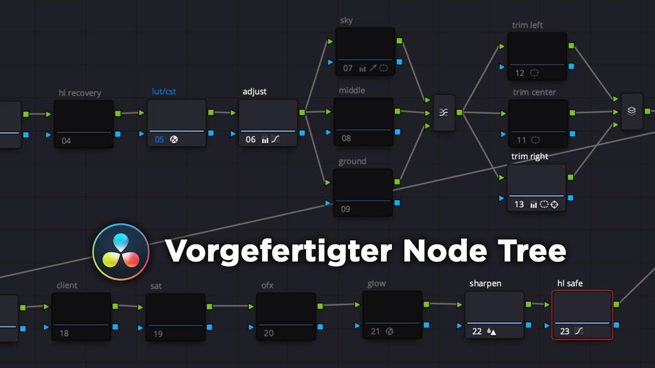 Davinvi uses nodes for vfx